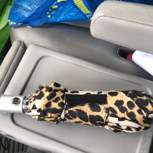 Cheetah print umbrella